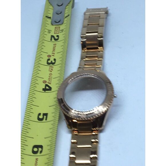 Authentic Fossil Watch Links Parts Case Band 16mm Stainless Steel Rose Gold A707 - Picture 1 of 12
